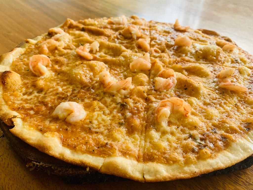 Pizza de camarón