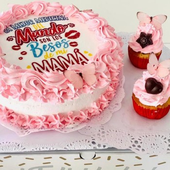 Cake día de las madres - 2 cupcakes