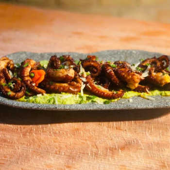 Pulpo en salsa verde